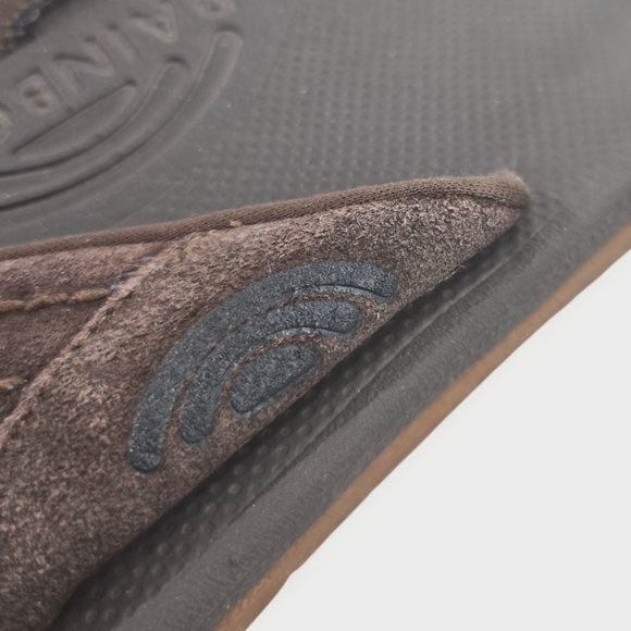 Rainbow East Cape Sandals Men’s Size 11 / 12 Molded Rubber Suede Dark Brown - Picture 4 of 8